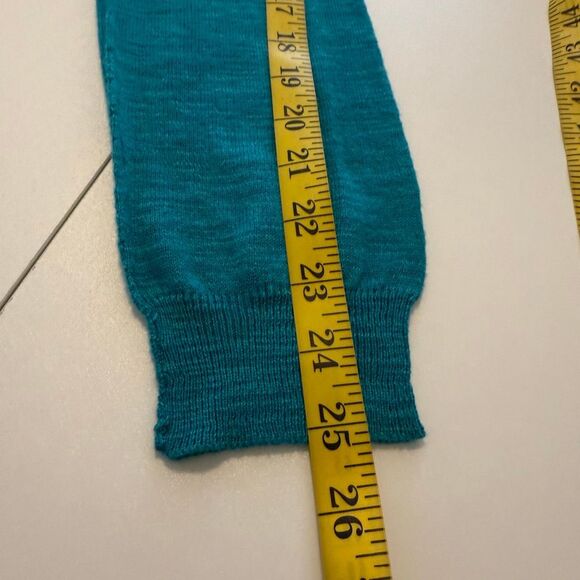 Melissa McCarthy Seven7 Cardigan Sweater Long Open Turquoise Size M NWT Casual - Picture 10 of 15